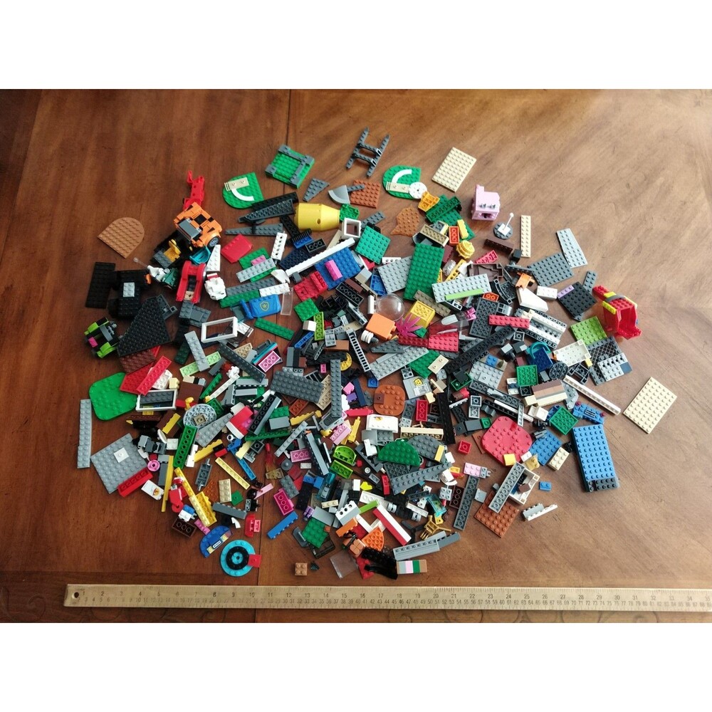 3 lbs. Pounds 6oz Mixed Lot Lego Bulk Multi Color Bricks Pieces Plates Blocks
